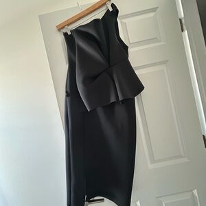ASOS Black Asymmetrical Dress